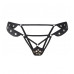 Трусики с доступом и люверсами Le Frivole черные XS/S Трусики с доступом и люверсами Le Frivole черные XS/S