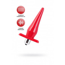 Анальная вибровтулка красная 12,7 см