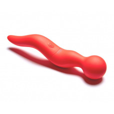 Вибромассажер Cassi перезаряжаемый красный 21 см Вибромассажер Cassi перезаряжаемый красный 21 см