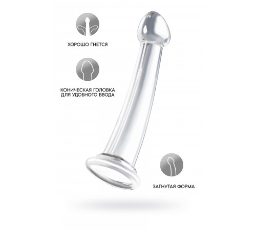 Нереалистичный фаллоимитатор Jelly Dildo прозрачный 15,5 см