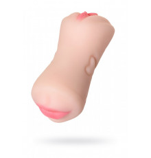 Мастурбатор реалистичный Toyfa Juicy Pussy Pretty Mouth рот и вагина телесный 17 см