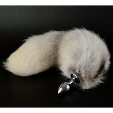 Анальная втулка Sitabella с серым хвостом 6,5 см Анальная втулка Sitabella с серым хвостом 6,5 см