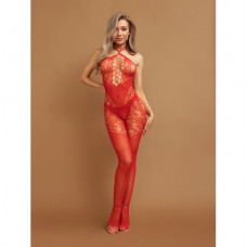 Боди-комбинезон Le Frivole с вырезом на груди и кружевом красный S/XXL Боди-комбинезон Le Frivole с вырезом на груди и кружевом красный S/XXL