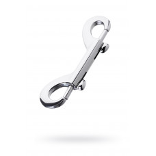 Карабин двусторонний Toyfa Metal металл серебряный 9 см