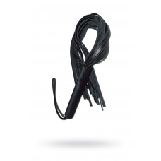 Плеть Sitabella чёрная кожа с велюровой рукоятью 63 см Плеть Sitabella чёрная кожа с велюровой рукоятью 63 см