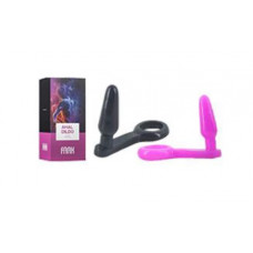 Анальная втулка Faak с эрекционным кольцом телесная Анальная втулка Faak с эрекционным кольцом телесная