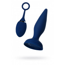 Анальная вибровтулка O'Play Unico с пультом ДУ синий 13,5 см