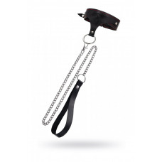 Ошейник с контрастной строчкой черный Ошейник с контрастной строчкой черный