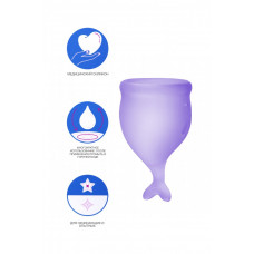Набор менструальных чаш Satisfyer Feel secure Menstrual Cup фиолетовый 2 шт Набор менструальных чаш Satisfyer Feel secure Menstrual Cup фиолетовый 2 шт