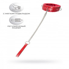 Ошейник Anonymo с поводком красный Ошейник Anonymo с поводком красный