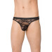 Трусы мужские кружевные SoftLine чёрные M