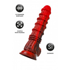 Вибратор Black&Red Monster Tops красный 27 см