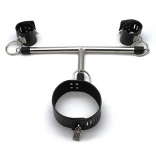 Распорка с ошейником и наручниками 45 см Распорка с ошейником и наручниками 45 см