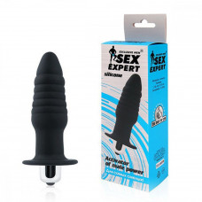 Анальная втулка с вибрацией Sex Expert 7 см Анальная втулка с вибрацией Sex Expert 7 см