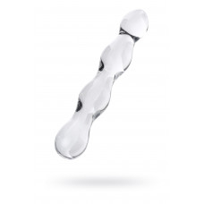 Фаллоимитатор стеклянный двухсторонний прозрачный 18,7 см Фаллоимитатор стеклянный двухсторонний прозрачный 18,7 см