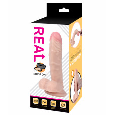 Реалистичный фаллоимитатор и трусики для страпона Real Basic Toy 16 см Реалистичный фаллоимитатор и трусики для страпона Real Basic Toy 16 см