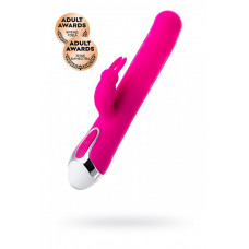 Вибратор с клиторальным стимулятором и с движущимися шариками Balle розовый 23 см Вибратор с клиторальным стимулятором и с движущимися шариками Balle розовый 23 см