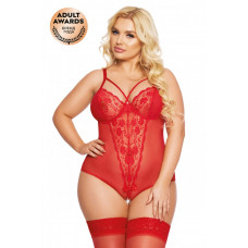 Боди SoftLine Collection Amanda красный XXXL Боди SoftLine Collection Amanda красный XXXL