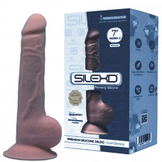 Фаллоимитатор SileXD Model 3 7 на присоске коричневый 17,5 см Фаллоимитатор SileXD Model 3 7 на присоске коричневый 17,5 см