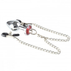 Зажимы на половые губы с анальной втулкой Sitabella на цепочке Зажимы на половые губы с анальной втулкой Sitabella на цепочке