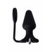 Анальная пробка с кольцом Erotist силикон черная 9,7 см Анальная пробка с кольцом Erotist силикон черная 9,7 см
