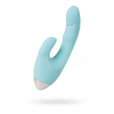 Вибратор с клиторальным стимулятором L'eroina by Toyfa Crystal голубой 18,3 см Вибратор с клиторальным стимулятором L'eroina by Toyfa Crystal голубой 18,3 см