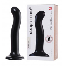 Ремневой нереалистичный страпон Strap-on-me черный 19 см
