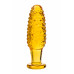 Анальный массажер стеклянный желтый 12 см Анальный массажер стеклянный желтый 12 см