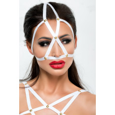 Маска уздечка белая