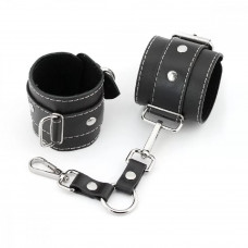 Наручники прошитые с рамками кожа черный Наручники прошитые с рамками кожа черный