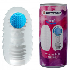 Мастурбатор с подвижным шариком внутри 14 см Мастурбатор с подвижным шариком внутри 14 см