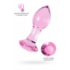 Анальная втулка Sexus Glass розовая 8,5 см Анальная втулка Sexus Glass розовая 8,5 см