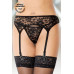 Пояс и стринги кружевные черные M/L