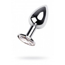 Анальная втулка с кристаллом Small прозрачный 7 см