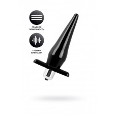 Анальная вибровтулка черная 12,7 см