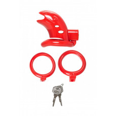 Пояс верности мужской Black&Red красный 10 см