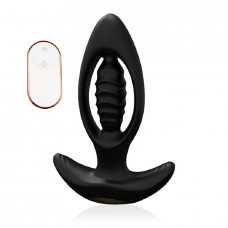 Анальный вибромассажёр Premium с пультом ДУ 12,6 см Анальный вибромассажёр Premium с пультом ДУ 12,6 см