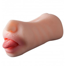 Мастурбатор двойной вагина и рот реалистичный 19,5 см
