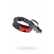 Ошейник Sitabella чёрный кожа