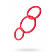 Набор эрекционных колец Toyfa Black&Red красный Набор эрекционных колец Toyfa Black&Red красный