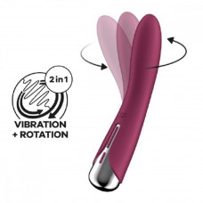 Вибромассажер Satisfyer Spinning Vibe 1 бордовый 18 см