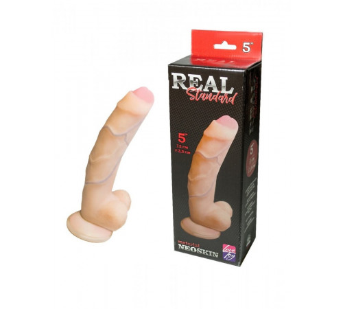 Фаллоимитатор на присоске Real Standard киберкожа 16 см