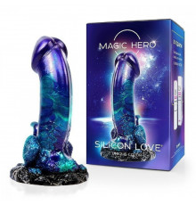 Фаллоимитатор с присоской Magic Hero разноцветный 19 см