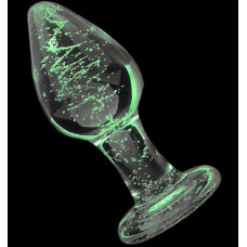 Анальная втулка Bubble стекло с декором из пузырьков 6,5 см Анальная втулка Bubble стекло с декором из пузырьков 6,5 см