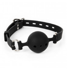 Кляп Notabu BDSM силикон черный 4,5 см