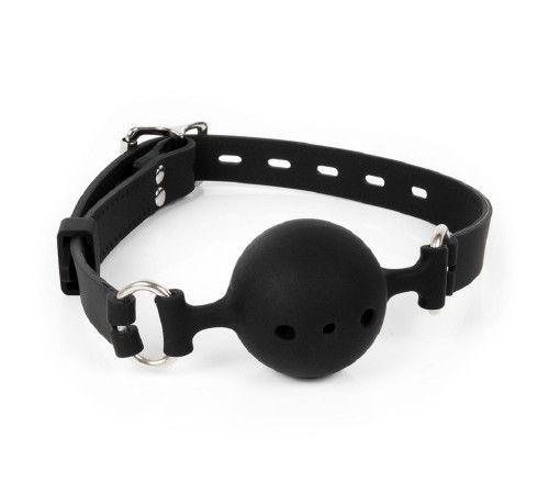Кляп Notabu BDSM силикон черный 4,5 см