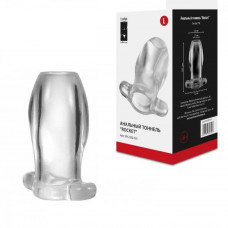 Анальная пробка с тоннелем Rocket прозрачная 8 см Анальная пробка с тоннелем Rocket прозрачная 8 см