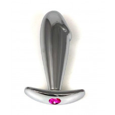 Анальная втулка для ношения с розовым кристаллом 10 см Анальная втулка для ношения с розовым кристаллом 10 см