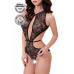 Эротическое боди Erolanta Lingerie Collection из кружевного полотна черное 42-44 в пакете Эротическое боди Erolanta Lingerie Collection из кружевного полотна черное 42-44 в пакете