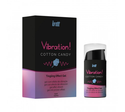 Гель Intt с эффектом вибрации Cotton Candy 15 мл